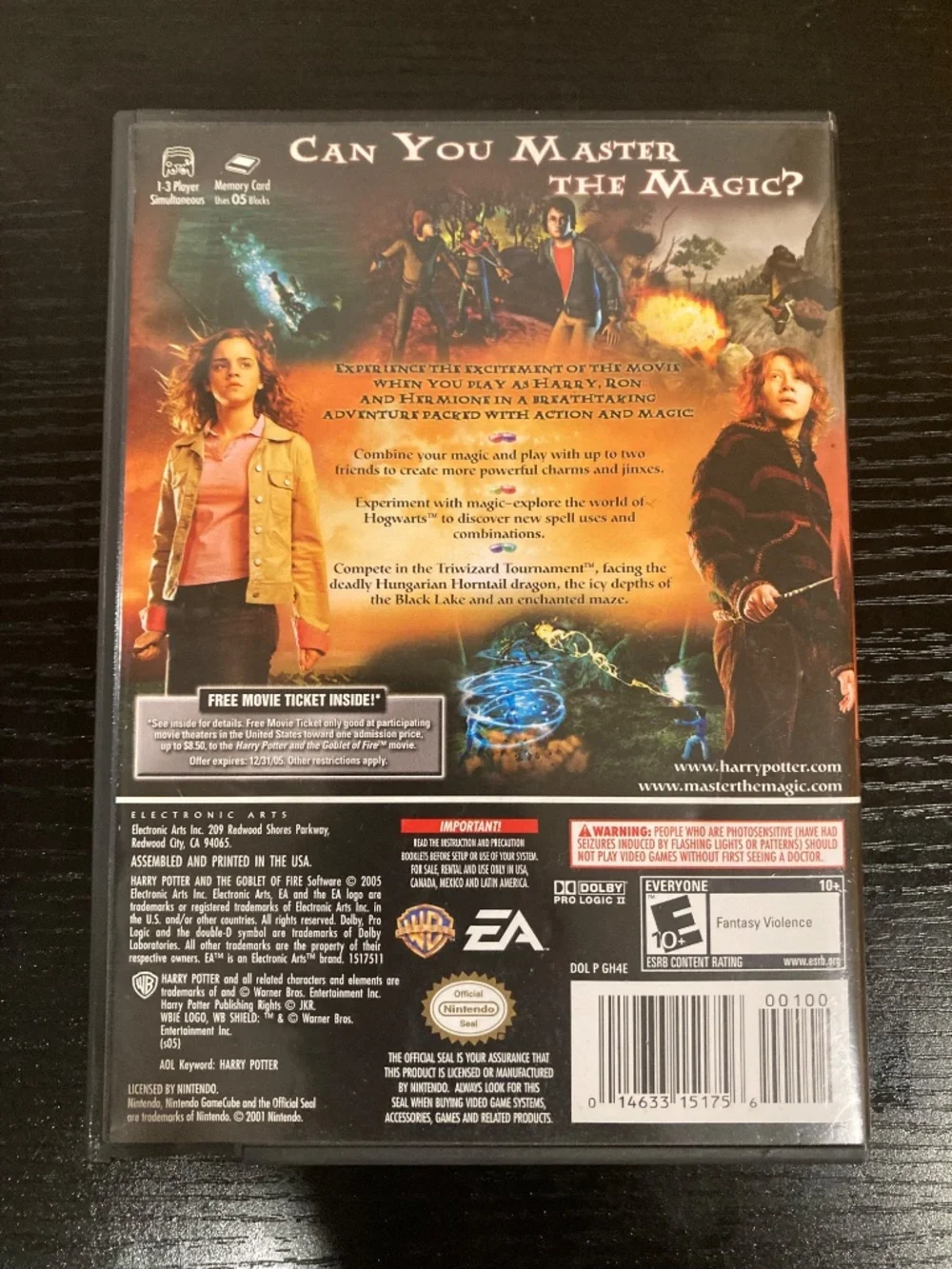 Harry Potter and the Goblet of Fire (Nintendo GameCube, 2005) Like New